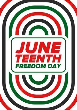 Juneteenth Independence Day. Freedom or Emancipation. African-American history Stock Illustration