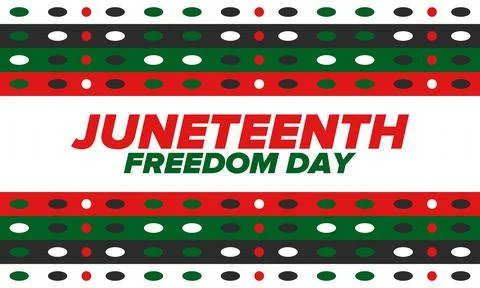 Juneteenth Independence Day. Freedom or Emancipation. African-American history Stock Illustration