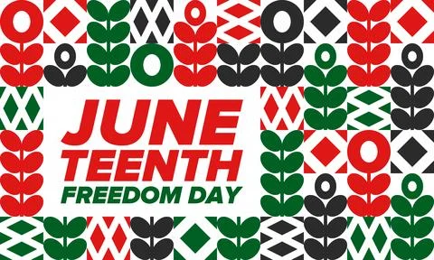 Juneteenth Independence Day. Freedom or Emancipation. African-American history Stock Illustration