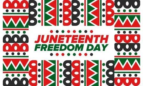 Juneteenth Independence Day. Freedom or Emancipation. African-American history Stock Illustration