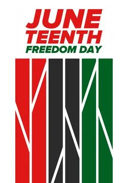 Juneteenth Independence Day. Freedom or Emancipation. African-American history Stock Illustration