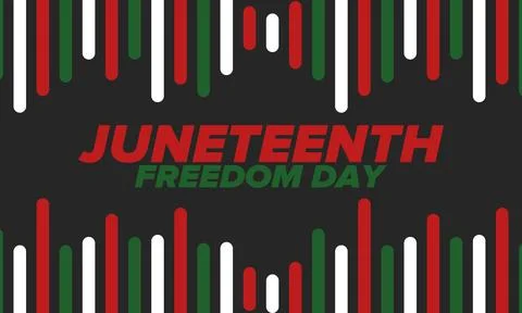 Juneteenth Independence Day. Freedom or Emancipation. African-American history Stock Illustration