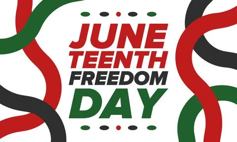 Juneteenth Independence Day. Freedom or Emancipation. African-American history Stock Illustration