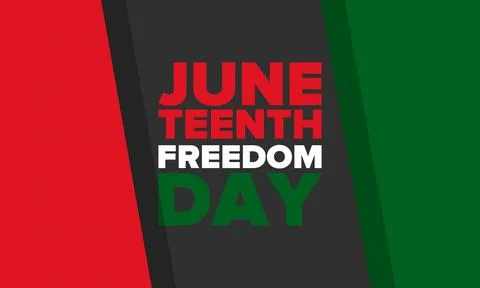 Juneteenth Independence Day. Freedom or Emancipation. African-American history Stock Illustration