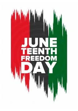 Juneteenth Independence Day. Freedom or Emancipation. African-American history Stock Illustration