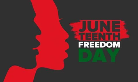 Juneteenth Independence Day. Freedom or Emancipation. African-American history Stock Illustration