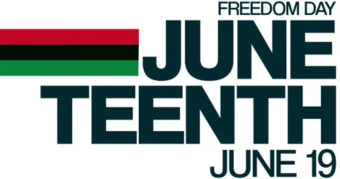 Juneteenth. June 19, Freedom Day. HD, 4K footage. Motion design holiday Stock Footage 196638497