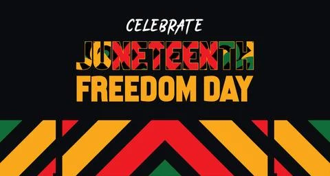 Juneteenth Legacy and Progress Illustration Banner background Stock Illustration