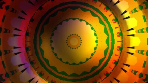 Juneteenth National Independence Day Patterns - Vibrant and Loopable Art Stock Footage 275561672