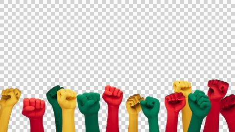 Juneteenth Overlay Stock Illustration