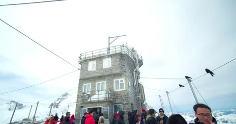 Junfraujoch Peak famous Video stock 107263286