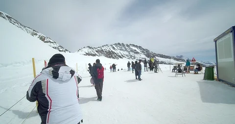 Junfraujoch Peak famous Video stock 108132690