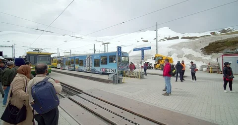 Junfraujoch Peak famous Stock Footage 108132945