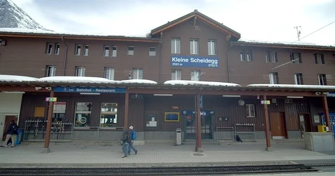 Junfraujoch Peak famous Stock Footage 108133036