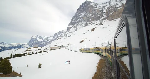 Junfraujoch Peak famous Stock Footage 108133172