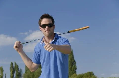 Junge Golfer Stock Photos