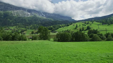 Jungfrau Region seen from a train Stock Footage 219711486