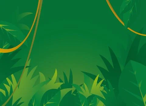 Jungle background with copyspace Stock Illustration