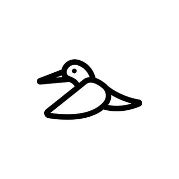 Jungle Bird icon vector. Isolated contour symbol illustration Illustrazione stock