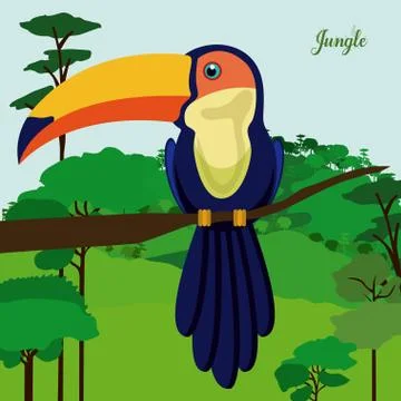 Jungle design Stockillustratie