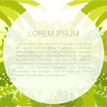 Jungle Flat Background10 Stock Illustration