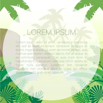 Jungle Flat Background12 Stock Illustration