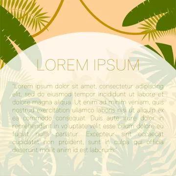 Jungle Flat Background21 Stock Illustration