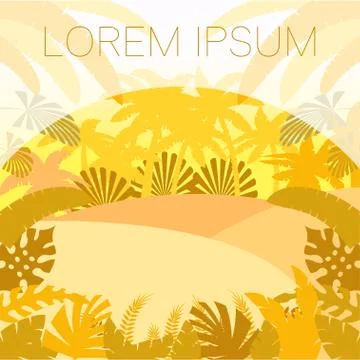Jungle Flat Background22 Stock Illustration