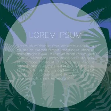 Jungle Flat Background25 Stock Illustration