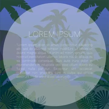 Jungle Flat Background28 Stock Illustration