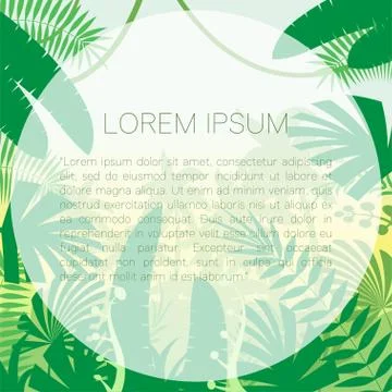 Jungle Flat Background9 Stock Illustration