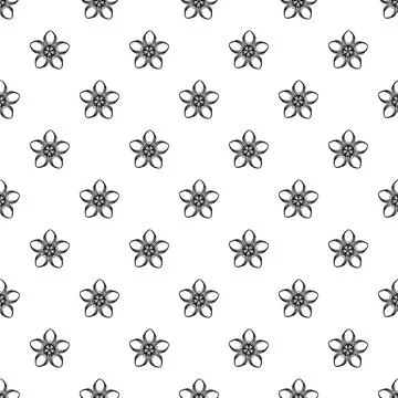 Jungle flower pattern seamless Illustration