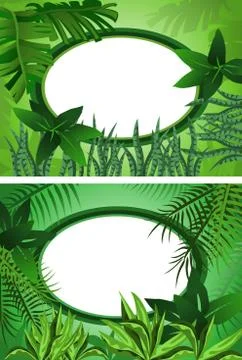 Jungle frame Illustrazione stock