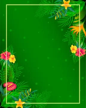 Jungle frame Illustrazione stock