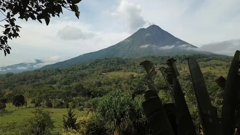 Jungle George and the volcano Stock Footage 90658616