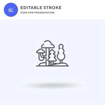 Jungle icon vector, filled flat sign, solid pictogram isolated on white, logo 스톡 일러스트