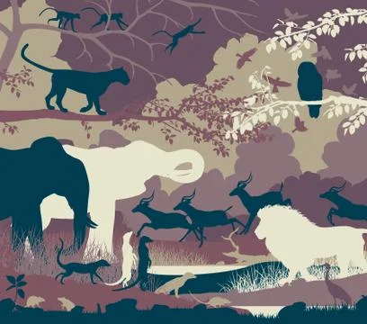 Jungle Illustrazione stock