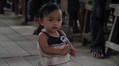 Jungle Kid in Indonesia Stock Footage 32284305