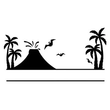 Jungle Monogram, Vector, Frame. T-shirt ornament. Template for printing Stock Illustration