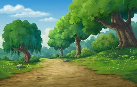 Jungle in the morring Stock Illustration