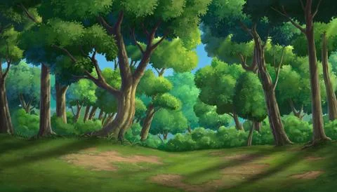 Jungle in the morring Stock Illustration