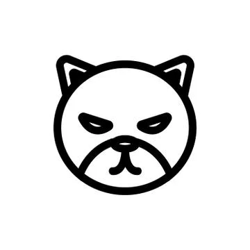 Jungle Panther icon vector. Isolated contour symbol illustration Stock Illustration