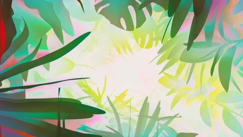 Jungle Plant Tunnel Stock Footage 207756318
