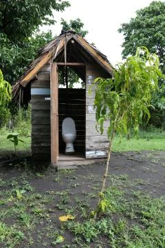 Jungle restroom Stock Photos