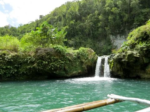 Jungle river waterfall Stock Photos