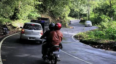 The Jungle Serpentine Road Stock Footage 10719610
