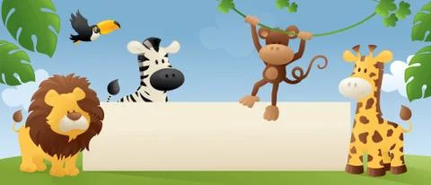 Jungle talk Stock Illustration