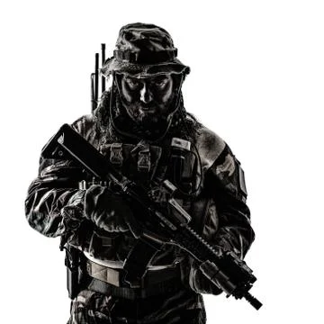 Jungle warfare unit Foto stock