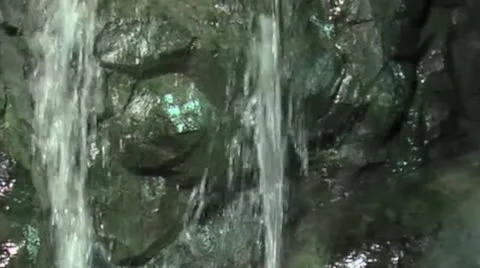 Jungle Waterfall Cose Up Video stock 22186697