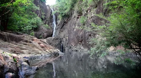 Jungle waterfall Stock Footage 5164059